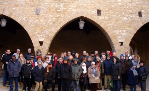 Empieza el año con numerosos grupos de visitantes en La Iglesuela del Cid