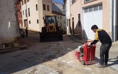 Comienzan los trabajos de mejora de la calle Rueda de La Iglesuela del Cid